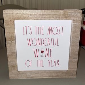 Rae Dunn It’s The Most Wonderful Wine Of The Year Sign